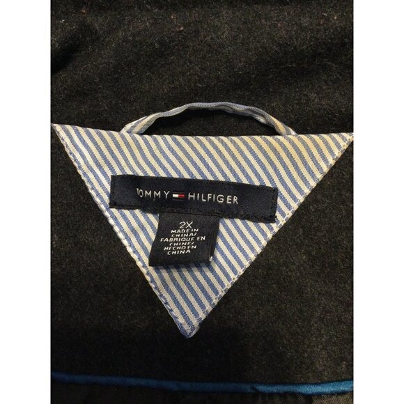 Tommy Hilfiger Women's Duffle Coat Jacket Collared Long Sleeve Gray Size 2X warm - Picture 4 of 5